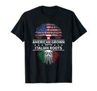 American Grown ภาษาอิตาเลี่ยน Roots เสื้ออิตาลีเสื้อยืด S-5XL