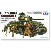 TAMIYA 35250 135 Scale U.s.medium Tank M4A3 Sherman 75Mm Late Production Plastic Model