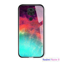 UCUC เคสโทรศัพท์เคสสำหรับ Xiaomi Redmi Note 9 Aurora GAlaxyอวกาศSky S tarryไล่โทนสีปลอกกรณีกันกระแทกกระจกปกหลัง