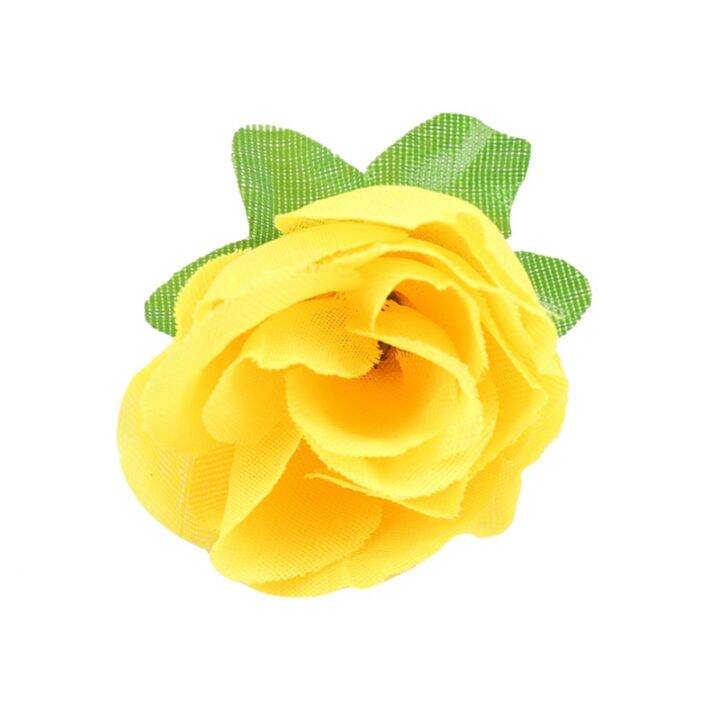 yellow-fabric-silk-artificial-rose-flower-heads-for-decoration-pack-of-100pcs