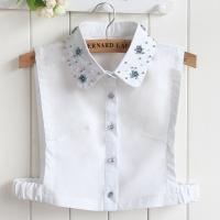 ☂❇◆ Style Autumn And Winter Women Cotton Flowers Versatile Fake Shirt Decoration Collar detachable