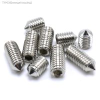 ∈卐❆ 10-50pcs DIN914 M2 M2.5 M3 M4 M5 M6 M8 M10 304 Stainless Steel A2 Metric Thread Screws Hexagon socket tip set screw A1