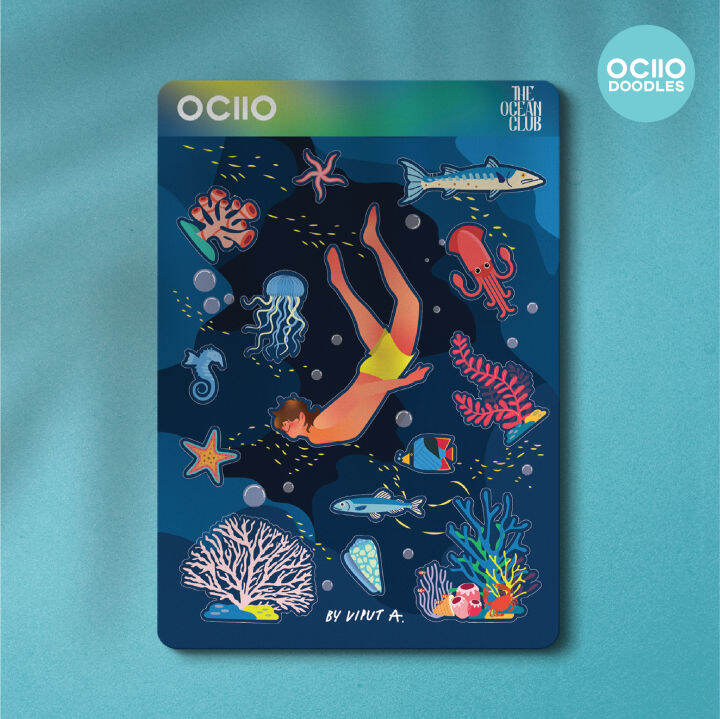 แผ่นสติกเกอร์-the-ocean-club-sticker-sheet