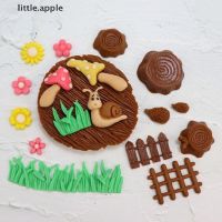 [Lovely] Forest Mushroom And Snails Silicone Molds Fondant Cake Tools Candy Resin Mould Boutique