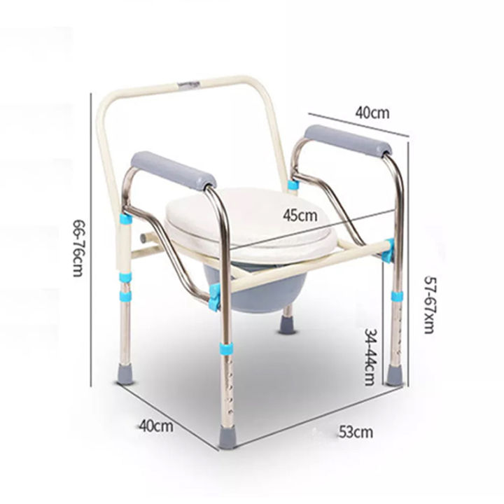 เก้าอี้นั่งถ่าย-2in1-นั่งอาบน้ำได้-พับได้ปรับความสูงได้-โครงอลูมิเนียม-ไม่ใช่เหล็กไม่เป็นสนิม-เก้าอี้นั่งถ่าย-อาบน้ำ-อลูมิเนียม-พับได้-ทำจากอลุมิเนียม-พับได้ขนาดพกพา-แบบพกพาเก้าอี้กระโถนพับได้ห้องน้ำป