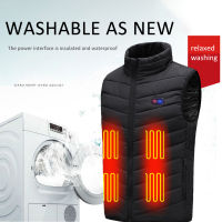 Winter Smart Heating Cotton Vest USB Electric Heating Vest Women Men Outdoor Flexible Thermal Winter Warm Jacket