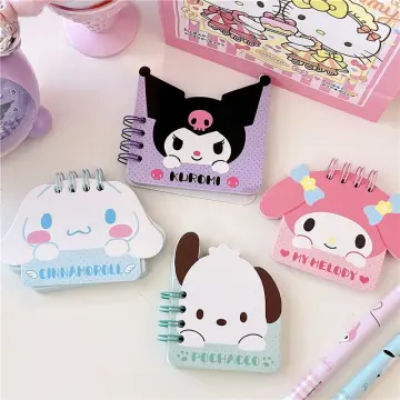 Kawaii Sanrio Cartoon Notebook Velcro Stickers Creative Notepad