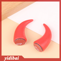 yidibai 2pcs ซิลิโคนสกปรก-จักรยานรถจักรยานยนต์หมวกกันน็อกปีศาจแตรแมวตกแต่งหู