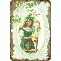 Retro Vintage St Patrick Day ป้ายดีบุกสำหรับคาเฟ่บาร์ผับตกแต่งผนัง