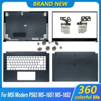 2023ใหม่สำหรับ MSI PS63 MS-16S1 PS63 Mondern 8RD 8SC 8ม. 8RDS 8MO 8RC ฝาหลังหน้าจอ LCD สำหรับแล็ปท็อป/ฝาปิดโน้ตบุค/บานพับ/ที่วางฝ่ามือ/สีฟ้าเคสด้านล่าง