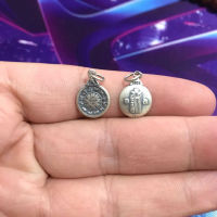 Tibetan Nine Palaces and Eight Trigrams Sign Side Hanging Small Hanging Tag Pure Silver Ten Phase Free Nine Palaces Sign Small Hanging Tag 3CLR