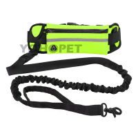 Pet owner 39;s waist bag dog walking rope high elasticity to prevent collision outdoor running tactics waist fashion dog leash