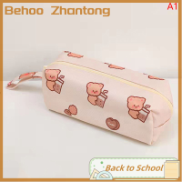 Behoo เคสดินสอวาดรูปการ์ตูนหมีน้อยกรณีดินสอความจุขนาดใหญ่อุปกรณ์หน้าจอคอมพิวเตอร์กระเป๋าที่ใส่ของเพื่อจัดระเบียบ