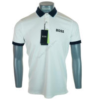 New Mens Hugo Boss Pavel Premium Stretch Polo Shirt Boxed Athleisure Golf White