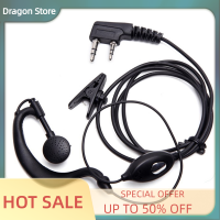 Dragon 2 Pin Walkie-ชุดหูฟังแบบมีสายหูฟังวิทยุสมัครเล่นแบบสองทางสำหรับ BF-888S Baofeng วิทยุสื่อสาร992 UV5R