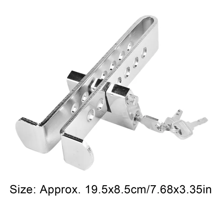 Brake Pedal Lock, Car Anti Theft Device Zinc Alloy Cylinder Clutch Pedal Lock for Auto Truck Van SUV. 