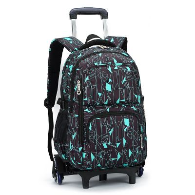 High Quality School Backpack Kids Rolling Trolley Backpack Waterproof School Bags For Teenage Boy Girls Wheeled Bag Children