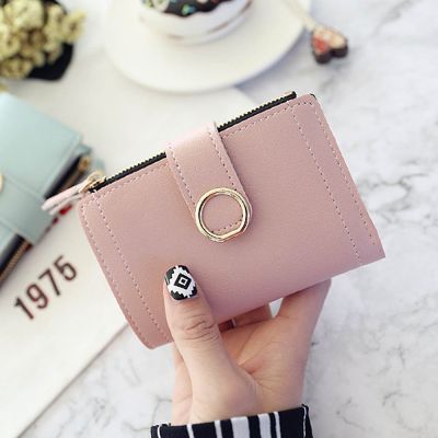New Short Women Wallets Fashion Simple Cute Small Female Wallets PU Leather Card Holder Womens Purse