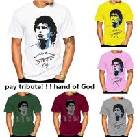 Maradona เสื้อยืดอาร์เจนตินาฟุตบอลทีมแขนสั้น TEE เสื้อลำลอง JERSEY เสื้อหลวม Plus Size