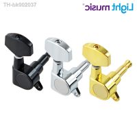 ✴✚ 1 Set of 6pcs Big Square Sealed Guitar Tuning Pegs Keys Tuners Machine Heads for Electric Guitar Black/Gold/Chrome