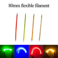 60pcs 3v 10pcs 80mm Led Filament Edison Flexible 300ma Bulb 2200k Red Green Blue Cob Bead Unit Diodes Holiday Lighting Diy Kit