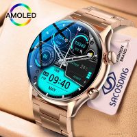 2022 NFC Smartwatch ผู้หญิง AMOLED จอ HD เสมอแสดงเวลาโทรผ่านบลูทูธ IP68กันน้ำสมาร์ทวอท์ชสำหรับ Samsung Huawei VernaAbig