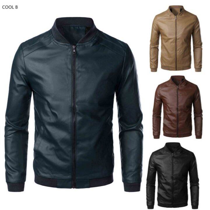 Leather Jackets for Men's Coat Jaqueta Motociclista Ceketler Ropa Hombre  Chaquetas Jacken Kurtki Veste Homme Roupas Masculinas 