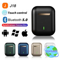 ?【 Readystock】 + Gratis Ongkir?หูฟังแบบเสียบหู Hi-Fi J18ส่งเร็วบลูทูธหูฟัง5.0ไร้สาย HD พร้อมไมโครโฟนตัดเสียงสเตอริโอหูฟังแบบแฮนด์ฟรี