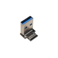 ADT USB USB ตัวผู้2.0 3.0อะแดปเตอร์คอนเวอร์เตอร์ PCB จุ่มมุม90องศาคอนเนคเตอร์ตัวเมีย