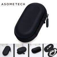 ☁♠✗ EVA Portable Earphone Storage Bag Carrying Bags Black Earphone Bag Case Zipper Earbuds Headset Accessories Headphone Box