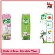 COMBO 2 HỘP 1L NƯỚC DỪA VICO FRESH DỨA,1 SEN CÔ BA MÓM - ĐẶC SẢN NAM BỘ