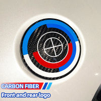 82mm 74mm 68mm 45mm For BMW Sticker Modification Real Carbon Fiber Car Emblem Badge Hood Front Rear Trunk Logo Steering Wheel