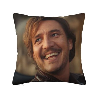 【LZ】 Actor Pedro Pascal Cushion Cover 45x45 Home Decorative 3D Printing Throw Pillow Case for Car Two Side