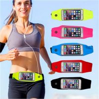 ✉○▨ Universal Waist bag Sport Waist Bag Screen Touching Waterproof Running Belt Pouch Arm Band Holder for phone 5.5inch Case Cover