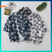 เสื้อเชิ้ต[ใช้โค้ด KIN18TH ลดเพิ่ม 20 ]เสื้อเชิ้ตเกาหลี เ ผ้าดีมาก Hawaii style korea