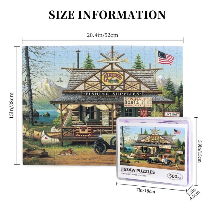 charles-wysocki-proud-lil-angler-wooden-jigsaw-puzzle-500-pieces-educational-toy-painting-art-decor-decompression-toys-500pcs