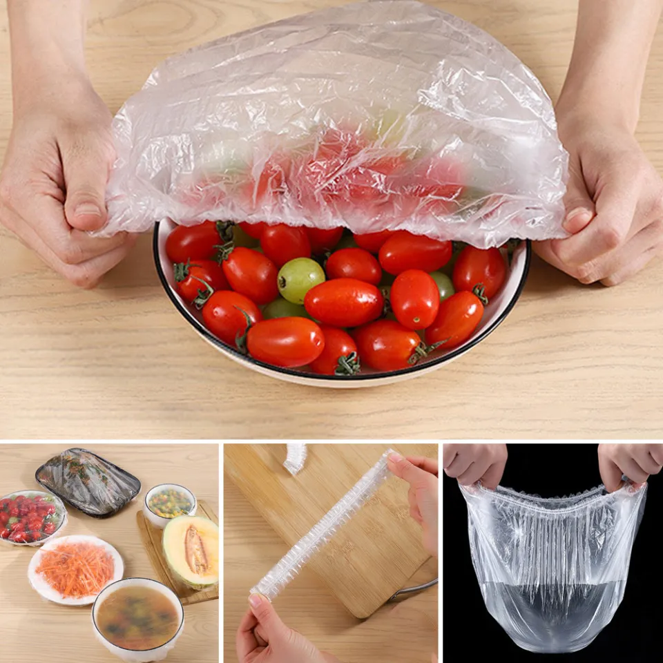 100Pcs/lot Disposable Bowl Cover Wrap Cover Fresh Food Storage