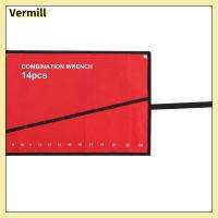 VERMILL สีแดงเเดง แบบพกพาได้ อ๊อกซ์ฟอร์ด ชุดเครื่องมือช่าง สะดวกสบายๆ กระเป๋าผ้าใบแคนวาส ฮาร์ดแวร์สำหรับคลังสินค้า