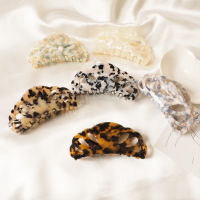 Hop.Ashop ที่หนีบผม กิ๊บติดผมลายหินอ่อน รุ่น Croissant Size L [The Marble Collection] Korean Style Hair Clip