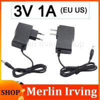 Merlin Irving Shop LED Strips Light Power Supplies Converter AC 100V-240V DC 3V 1A Power Supply Adapter Charger Switch US/EU plug