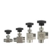 1/8" 1/4" 3/8" 1/2" BSP NPT Female Male Thread 304 Stainless Steel Two 2 Way Pipe Fitting High Pressure Shut Off Needle Valve Pipe Fittings Accessorie