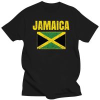 Cotton Tshirt mens summer Tops Jamaican Flag Vintage Jamaica Country Gift T Shirt Man Brand T shirt Bigger size XS-6XL