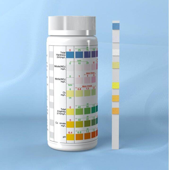 [HOT ERYZKMXCXVX 115] Aquarium 7 in 1 Test Strips Water Test Kit for