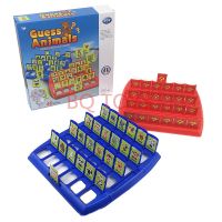 [COD] School activities children guess who I am board toys parent-child interaction English the animal chess kid