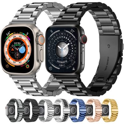 Classic Metal Band For Apple Watch Series 8 7 6 SE 5 45mm 41mm 40mm 44mm 42mm Stainless Steel Strap For iWatch Ultra 49mm Correa Straps