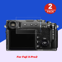 2ชิ้นกระจกนิรภัยที่ครอบสำหรับ Fujifilm XPRO2กล้องจอแอลซีดีหน้าจอฟิล์มป้องกันยาม