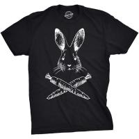 ข้อเสนอพิเศษ เสื้อยืดโอเวอร์ไซส์เสื้อยืด พิมพ์ลาย Jolly Roger Easter กระต่าย กะโหลก ครอสโบน สําหรับสุนัขS-3XLS-5XL