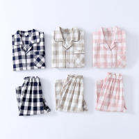 Fashion Plaid Kids Pajamas for Girls 2 3 4 5 6 7 8 9 10 11 Years Baby Boy Sleepwear Sets Summer Cotton Soft Chilren Pyjamas Suit