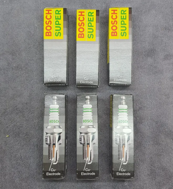 6pcs Set BOSCH SUPER Spark Plug for Mercedes Benz (M102/M103 Engine