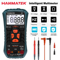 HANMATEK มัลติมิเตอร์มัลติมิเตอร์แบบดิจิตอลอัตโนมัติเครื่องทดสอบไฟฟ้าพร้อม NCV เครื่องทดสอบดิจิตอลสายสดพร้อมไฟหลังจอ LCD